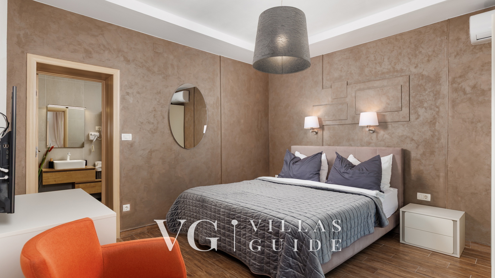 Luxury Villa Mihaela heated pool&beachfront&pet friendly Bedroom