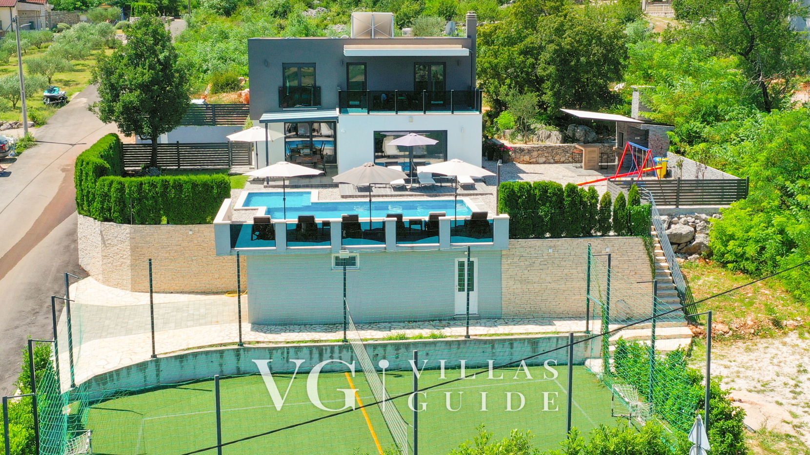Villa Luxury-Grubine-Makarska Garden and property exterior