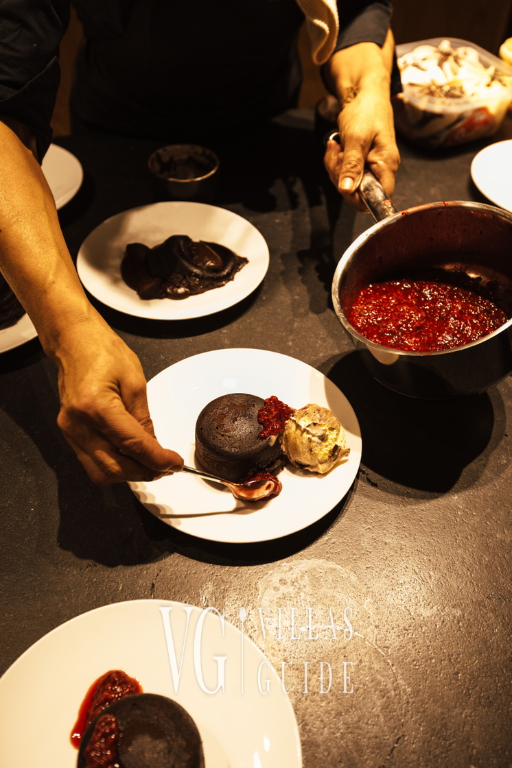 Villa Calvia Crispinilla Küche