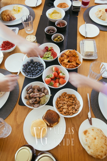 Villa Calvia Crispinilla Küche