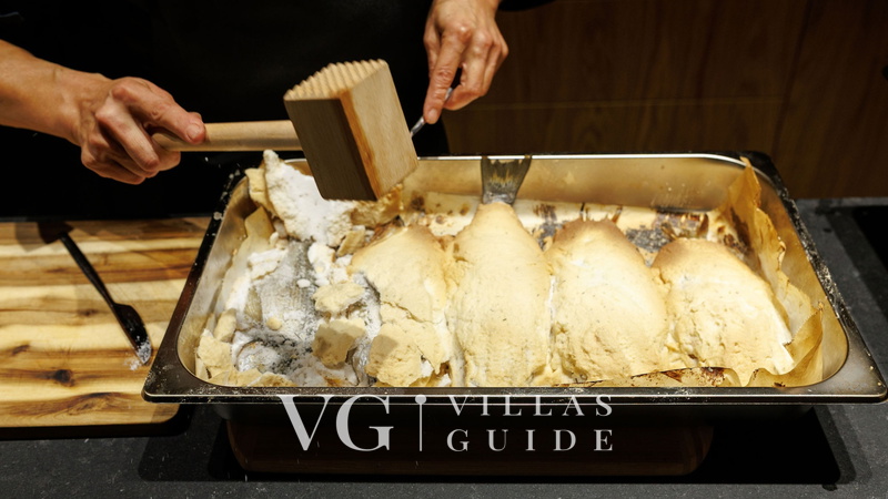 Villa Calvia Crispinilla Küche