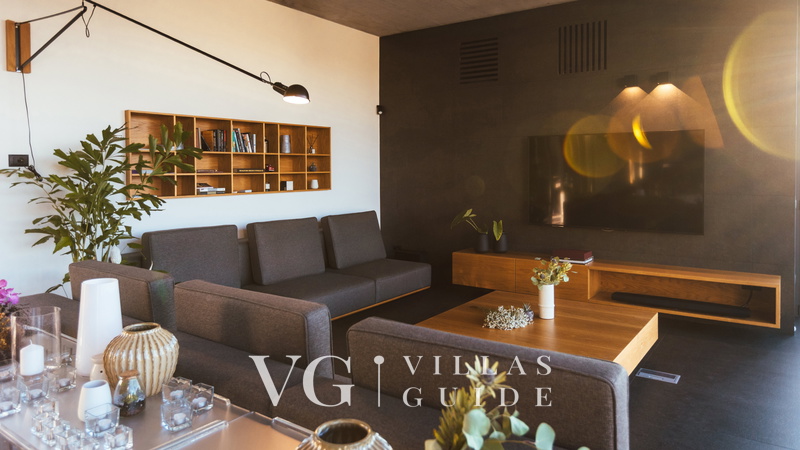 Villa Calvia Crispinilla Wohnzimmer