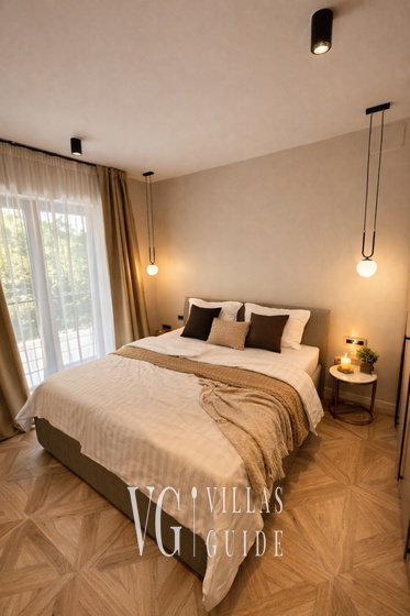 Luxury Villa Draga s Pearl with pool&near sea Spavaća soba