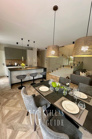 Luxury Villa Draga s Pearl with pool&near sea Kuhinja