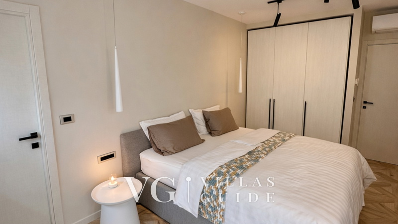 Luxury Villa Draga s Pearl with pool&near sea Spavaća soba