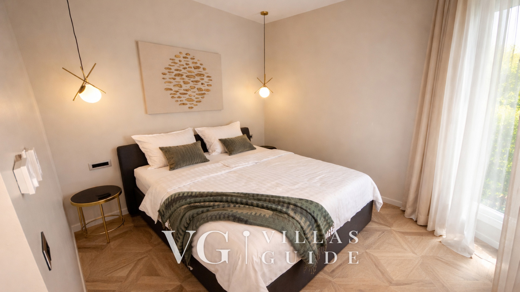 Luxury Villa Draga s Pearl with pool&near sea Spavaća soba