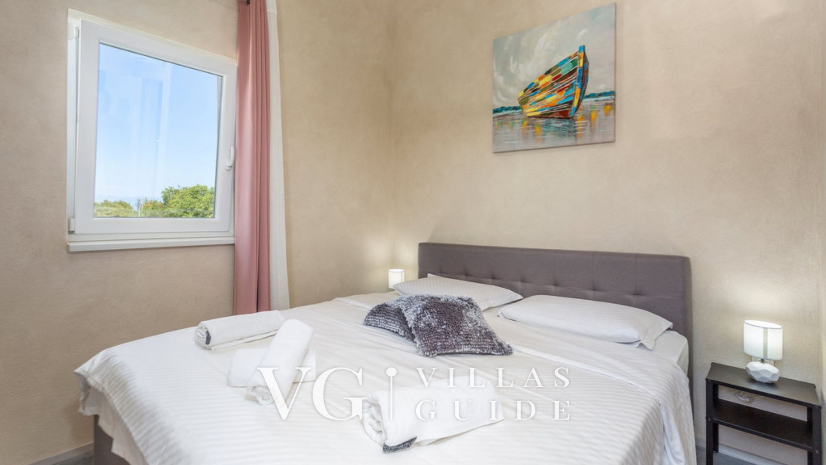 Luxury Villa Exclusive  heated pool &pet friendly&sauna Krk Bedroom