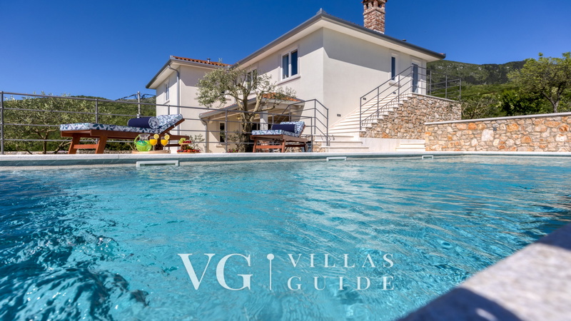 Luxury Villa Emily with Pool&sea view&pet friendly Opatija Piscina
