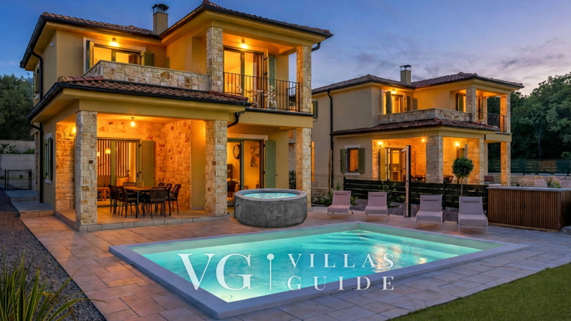 Villa Isla Blue 1  heated pool&welness Krk Garten und Außenbereich