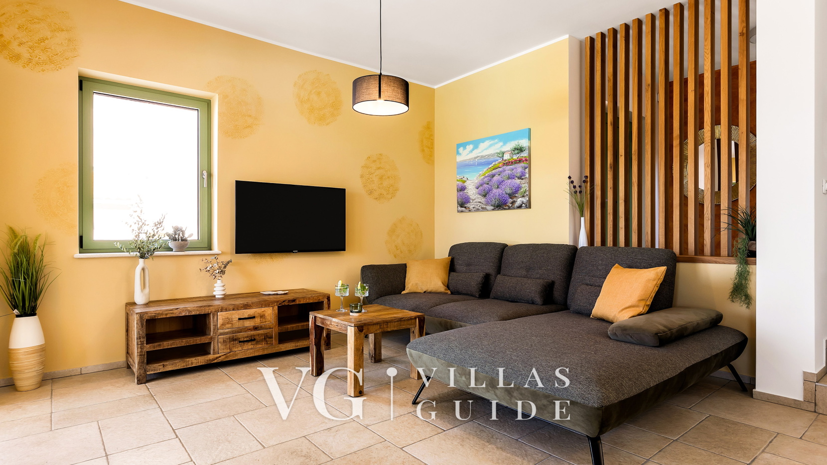 Villa Isla Blue 1  heated pool&welness Krk Living room