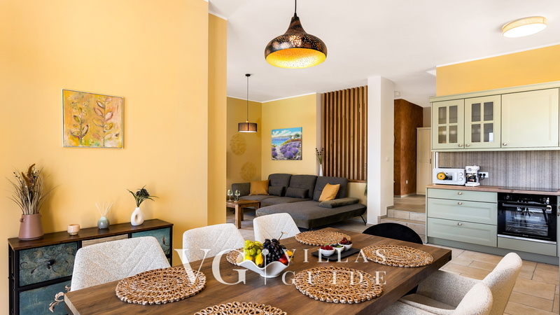 Villa Isla Blue 1  heated pool&welness Krk Living room