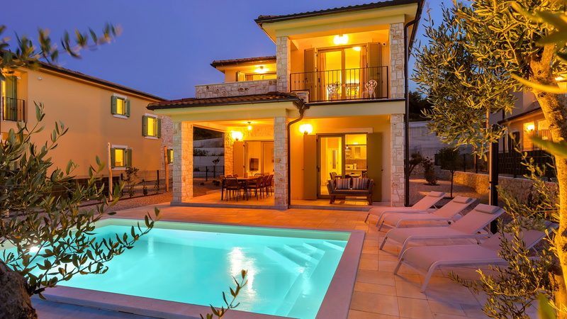 Villa Isla Blue 2 heated pool&welness Krk