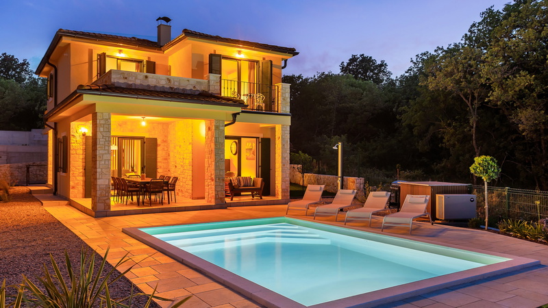 Villa Isla Blue 3 heated pool&welness Krk