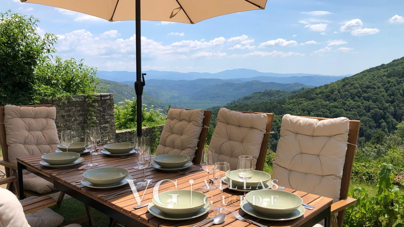 Villa Rustica Oprtalj Garden and property exterior