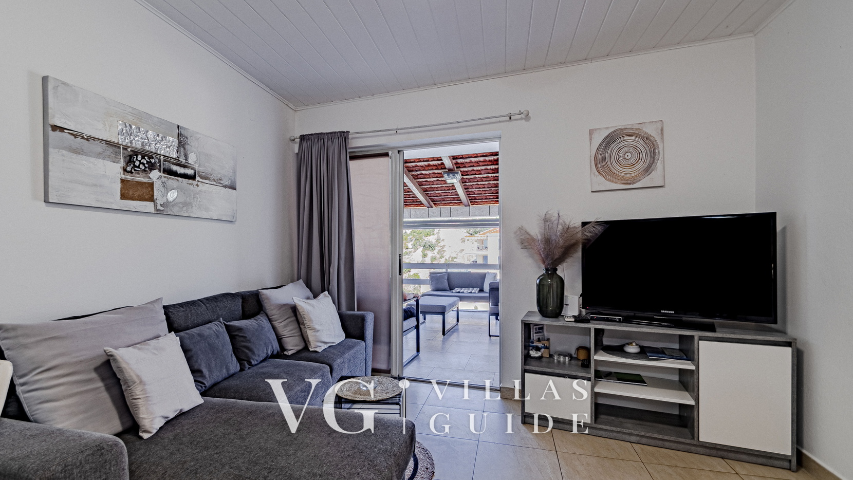 Seafront Villa Naty Living room