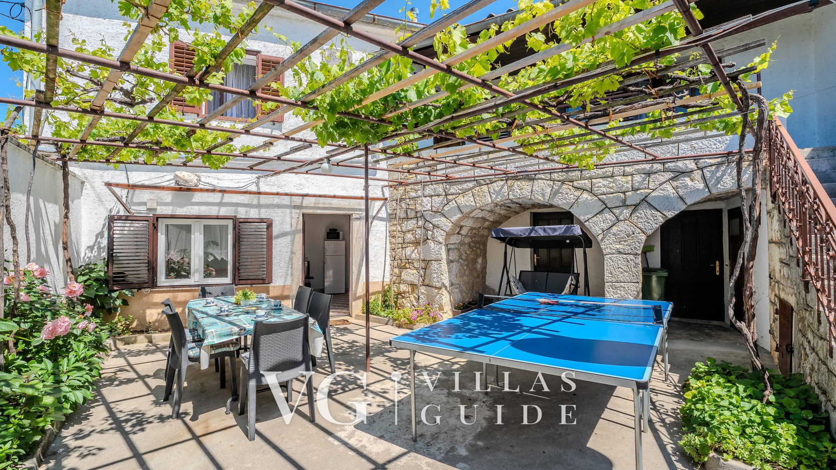Holiday home  Katarina with pool Garden and property exterior
