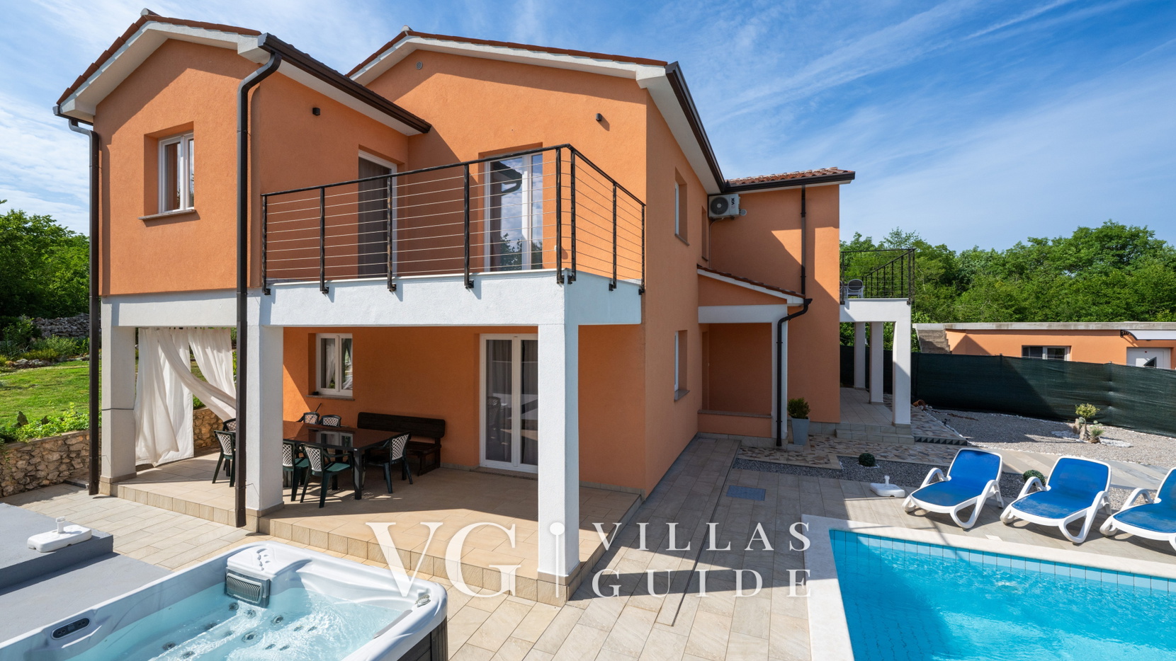 Villa Paola – Private Pool, Whirlpool & Family Activities Dvorište i vanjski dio objekta