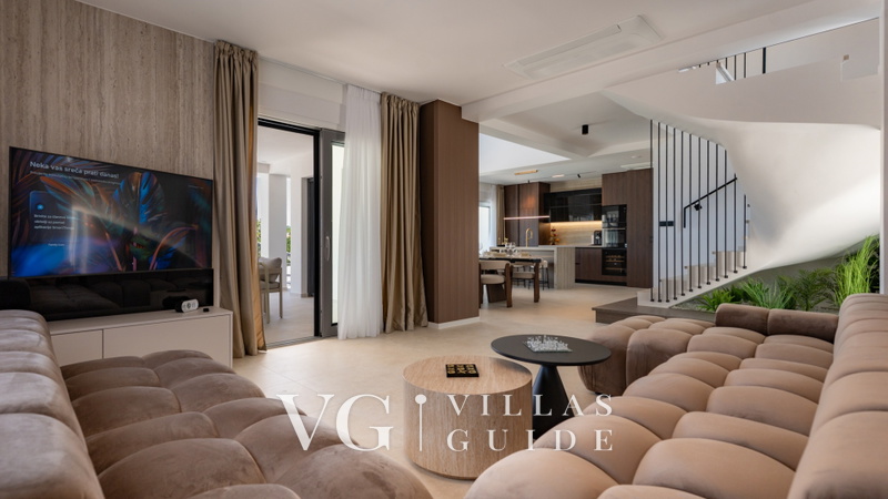 Villa Lucija Loparia pool&welness Rab Dnevni boravak