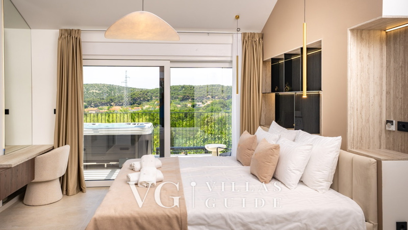 Villa Lucija Loparia pool&welness Rab Spavaća soba