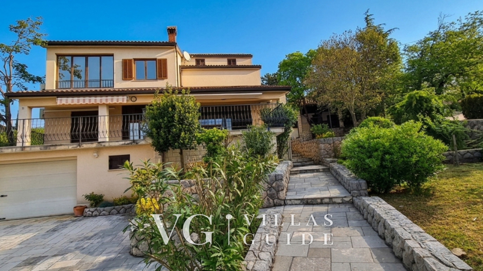 Holiday home Sparks- sea view villa with pool Giardino e esterni della proprietà