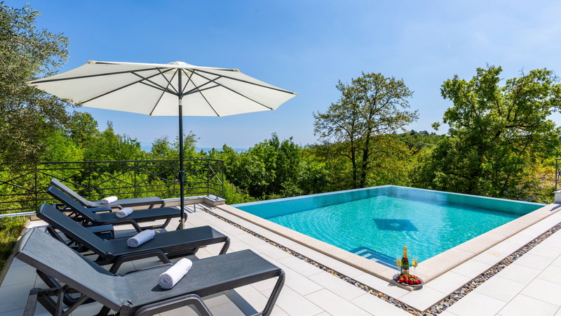 Villa Ruscus with pool Opatija Veprinac