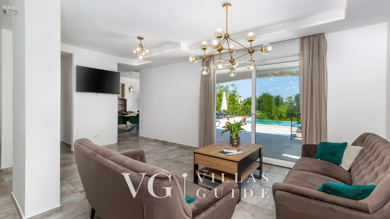 Villa De Lana pool Opatija-veprinac Dnevni boravak