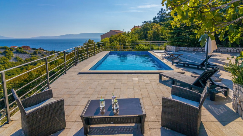 Villa Serenata pool &pet friendly Novi Vinodolski