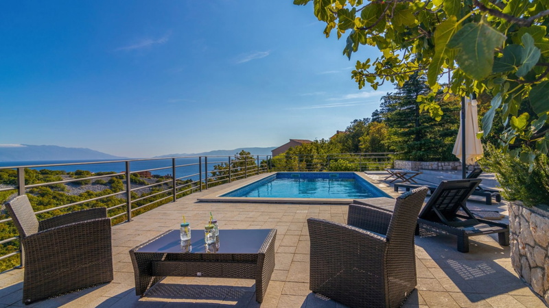 Villa Serenata pool &pet friendly Novi Vinodolski