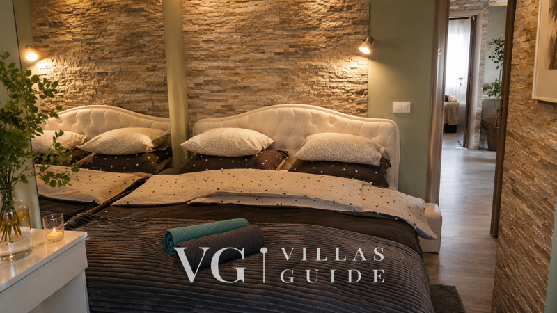 Villa Sea Miracle pool&welness Krk Schlafzimmer