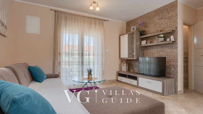Villa Škarec 1 -Private Pool & Beach Within Walking Distance (10 min) Wohnzimmer