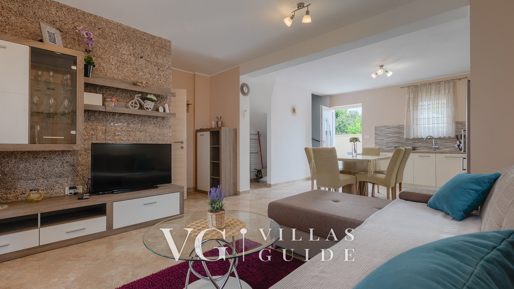 Villa Škarec 1 -Private Pool & Beach Within Walking Distance (10 min) Wohnzimmer