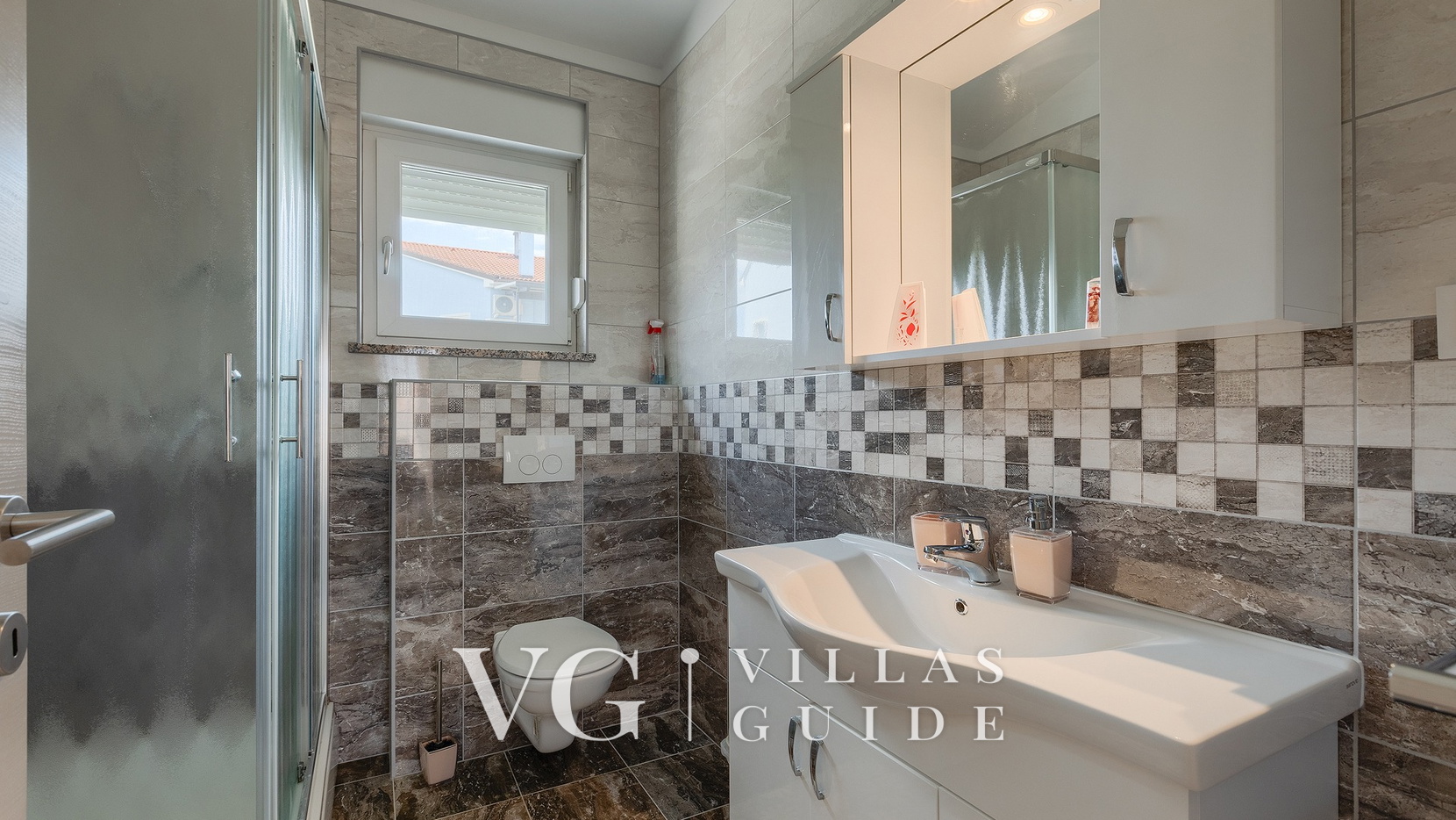 Villa Škarec 1 -Private Pool & Beach Within Walking Distance (10 min) Badezimmer