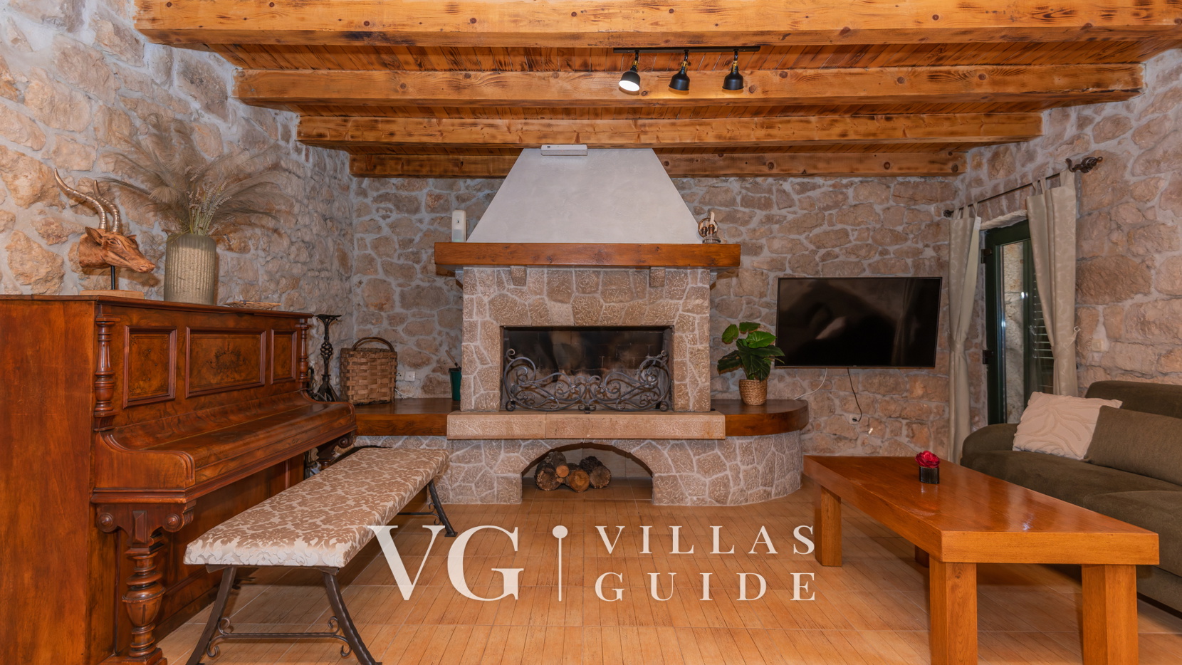 Villa Manuella - Kamena oaza sa bazenom i whirpoolom Dnevni boravak