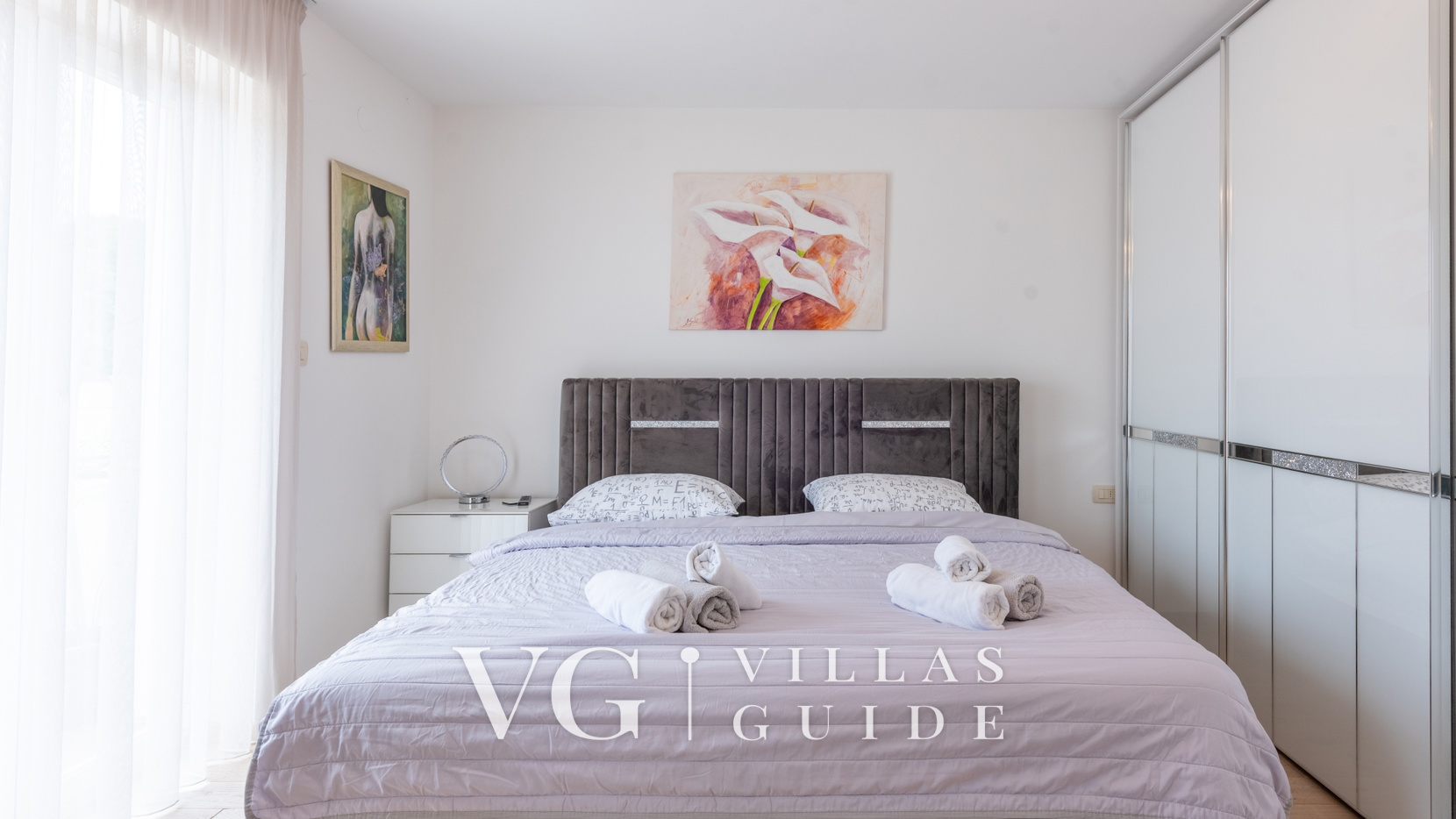 Apartman Mihaela with pool Schlafzimmer