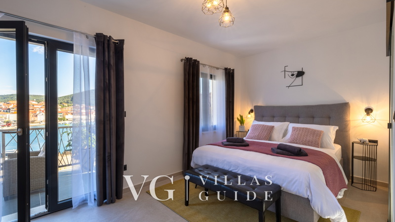 Villa Marija with sea view Schlafzimmer
