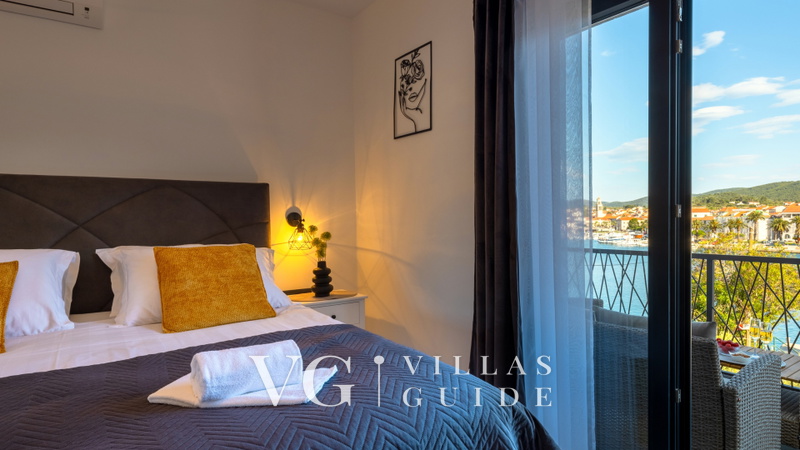 Villa Marija with sea view Schlafzimmer