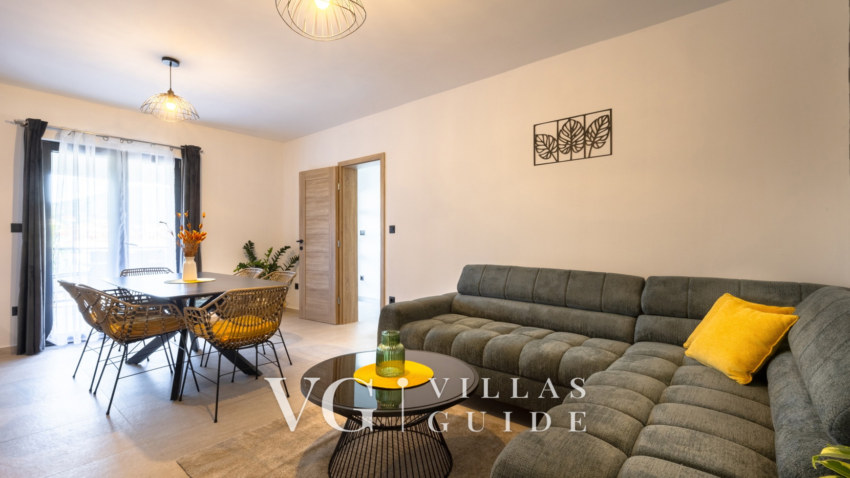 Villa Marija with sea view Wohnzimmer