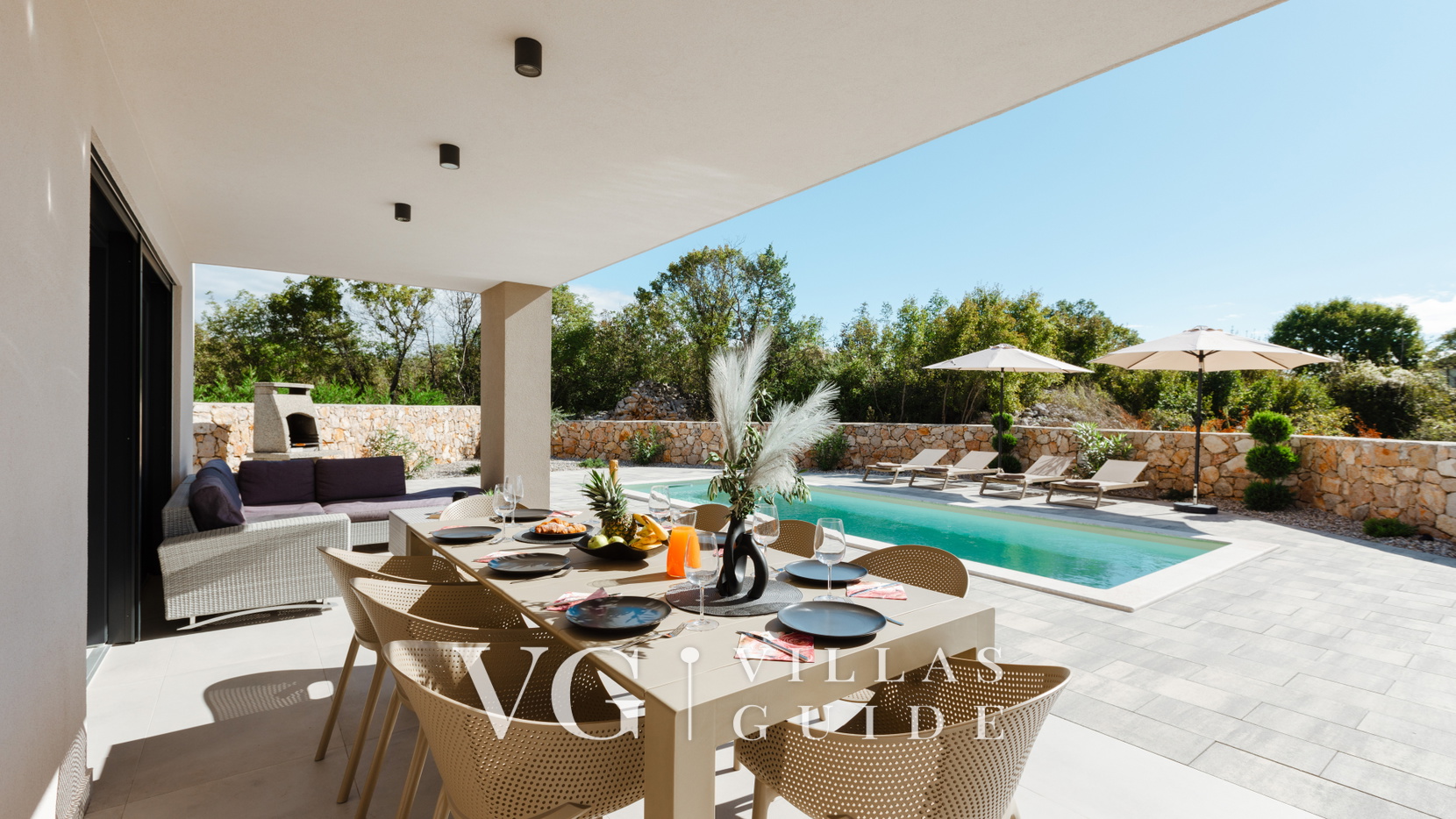 Villa Silente Oasis Krk Garten und Außenbereich