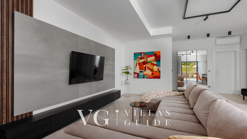 Villa Silente Oasis Krk Wohnzimmer
