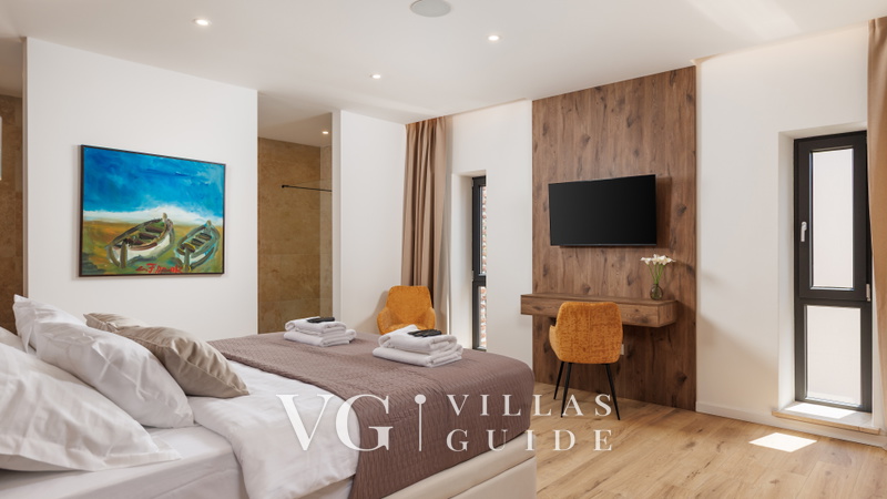 Villa Lithos Schlafzimmer