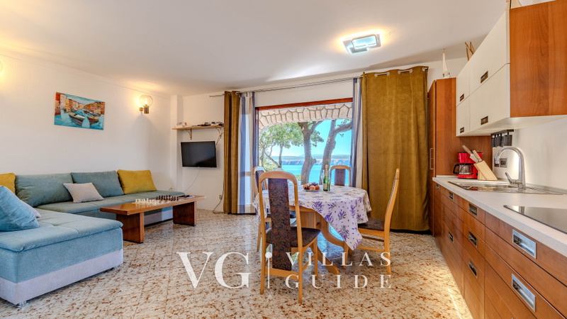 Holiday home view beachfront Jadranovo Dnevni boravak