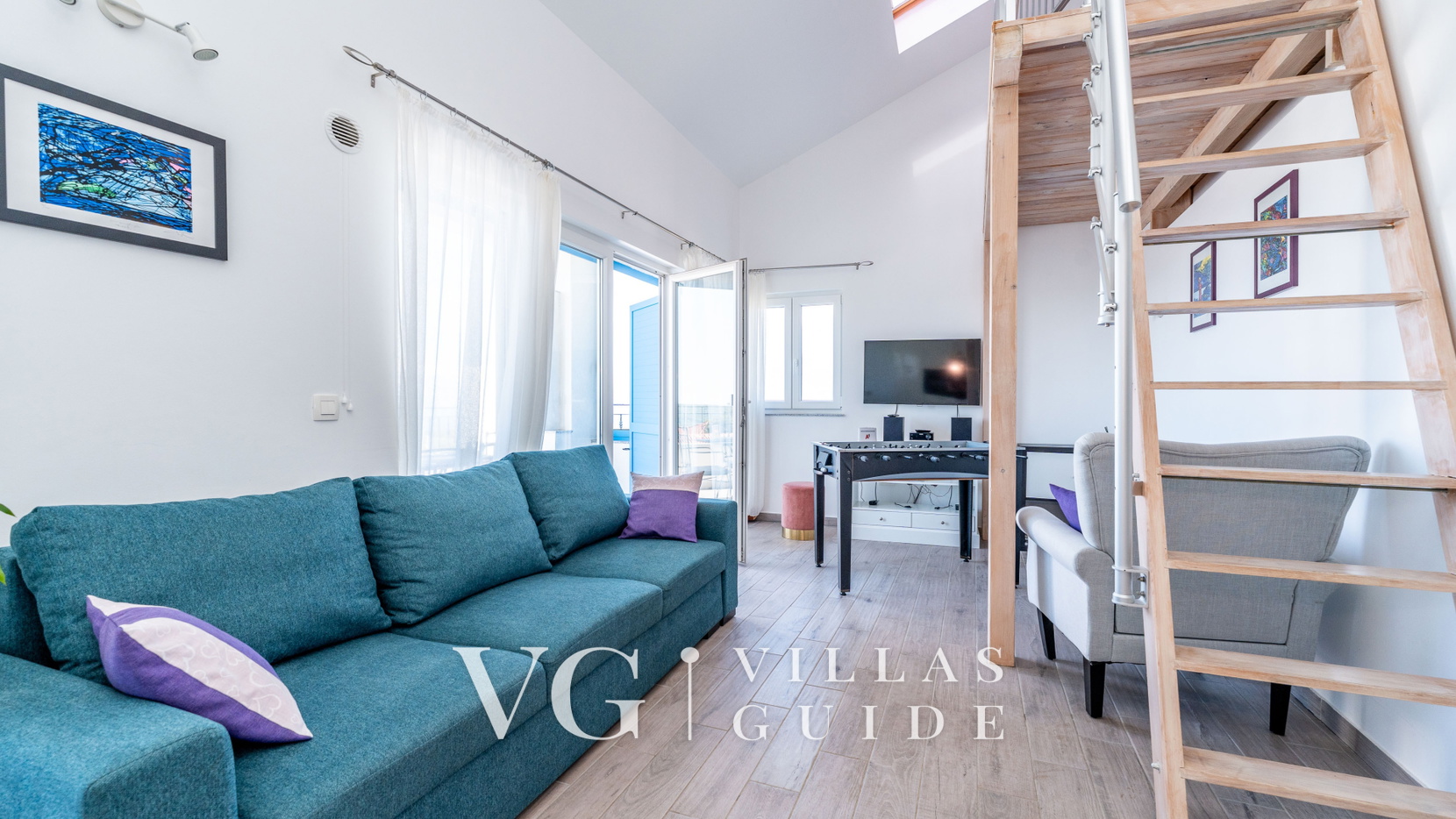 Apartmani villa Ana with pool 2 Ražanac Dnevni boravak